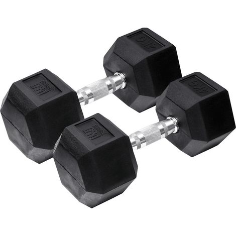 Orange gym - manubri esagonali - 4 kg - set da 2 (1/2)