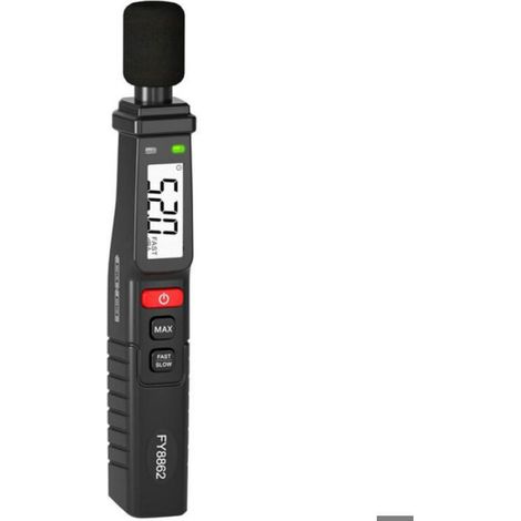 Sonomètre portable, sonomètre numérique 30-130 dB, sonomètre à pince ultra-léger pour la maison, l'usine et la salle de classe. (1/3)