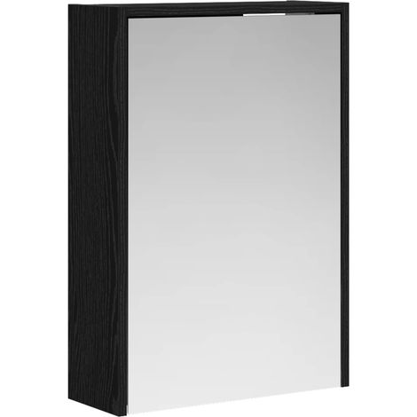 Maison Exclusive - Badezimmerspiegelschrank Schwarz Eichen-Optik