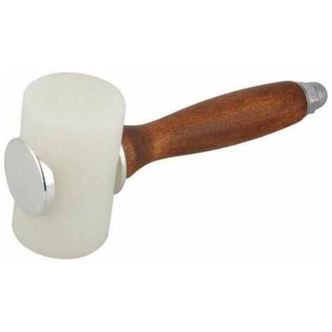 Maillet de sculpture en bois massif – Poignée en bois lisse – Marteau en nylon pour cuir et nylon – Construction robuste et durable (1/5)