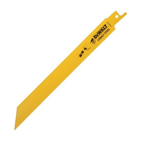 DEWALT 203mm Bi-Metal Reciprocating Blades Pack of 5 for Metal Cutting