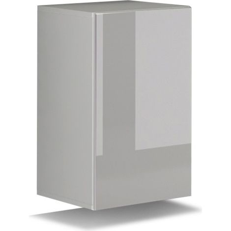 Mueble de salón blanco colección CEPTO, 1 puerta, 1 estante. Ideal para un pequeño almacenamiento en el salón.