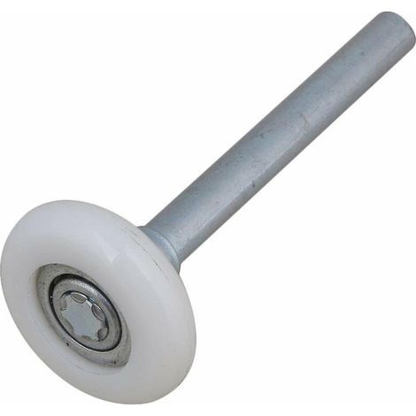 4er-Set Garagentorrollen aus Nylon – Abgedichtetes Kugellager – 115 mm Spindel – Geräuscharm für automatische Tore – Geeignet für Massivholz – (1/3)