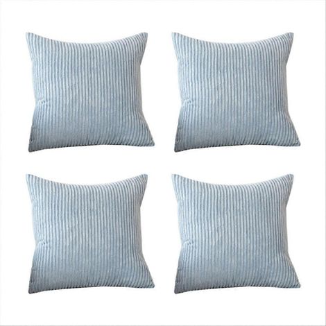 Lot de 4 Taies d'Oreiller en Velours, Housse sans Coussin Inclus (45 x 45 cm) (1/5)