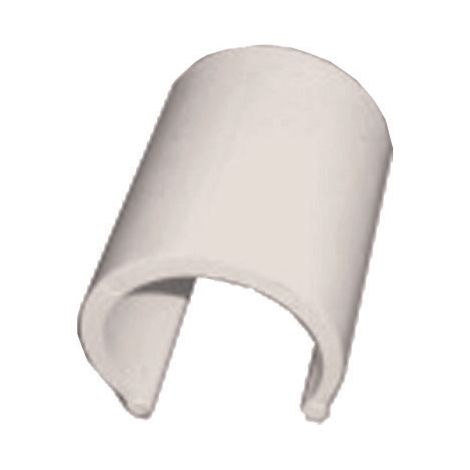 Clips pvc bianco per serre pz.100 - per tubi da ø mm.20