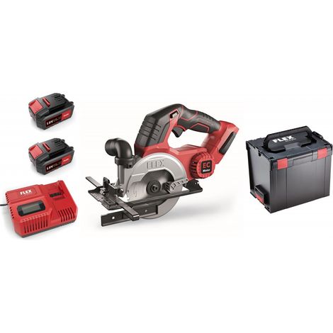 Scie circulaire CS 45 18.0-EC/5.0 Set Kit Power Kit power L-BOXX® + 2 batteries + chargeur - Flex (1/5)