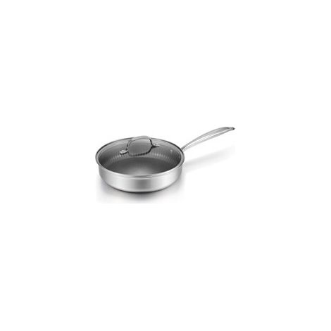 Sauteuse NAPOLEON 28 cm en acier inoxydable antiadhésive avec couvercle (1/2)