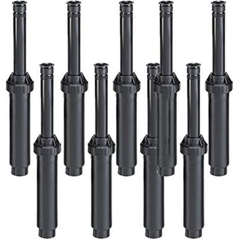 Lot de 15 Tuyère d’Irrigation Rain Bird UniSpray US415HE, Portée 4,5 m, Angle Réglable, Élévation 10 cm, Corps 15 cm