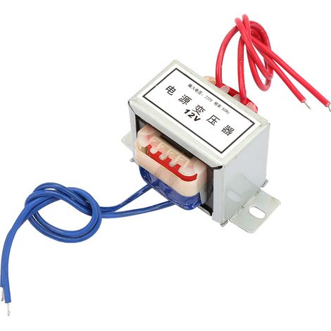 Trasformatore di potenza singolo Xiuganpo da 12 V CA in uscita, 12 W per conversione di energia elettrica, nylon ignifugo/fantastico, filo di rame puro