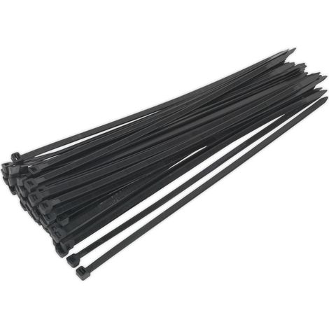 Sealey Cable Tie 350 x 7.6mm, Black - Pack of 50 CT35076P50
