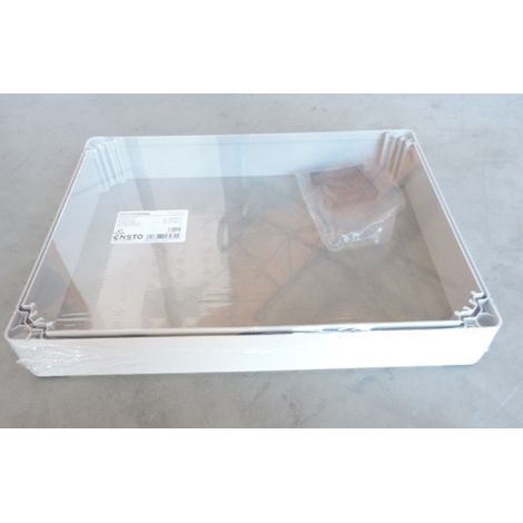 Cadre d extension 300x400x55mm polycarbonate gris pour coffret Cubo O et C