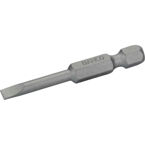 Bahco 1/4 Standard Schraubendreher Bits für Schlitzschrauben 1 mm x 6 mm x 50 mm - 2 Stk. pro Blisterpackung