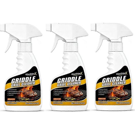Spray nettoyant pour barbecue 100 ml, dégraissant puissant pour plaques de cuisson, grils, plaques de cuisson et moules à pâtisserie, nettoyant multi-surfaces (lot de 3). (1/4)