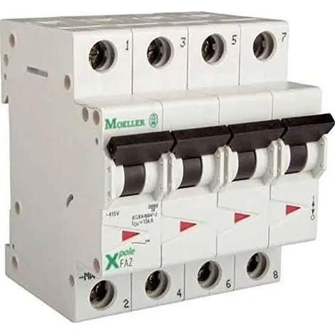 Eaton FAZ-C16/3N Disjoncteur 16A 3 pôles + neutre (1/3)