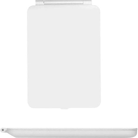 Miroir cosmétique tactile à LED, pliable et portable, fin et élégant, de marque Shufei, avec petit miroir rond blanc. (1/5)