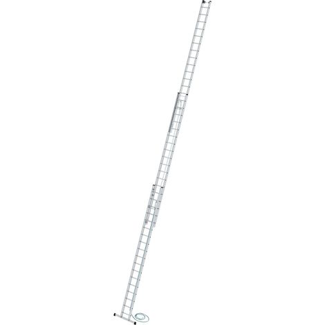 Günzburger Steigtechnik Sprossen-Seilzugleiter 3tlg. mit Standard-Traverse 3 x 18 Sprossen - 021618 (1/4)