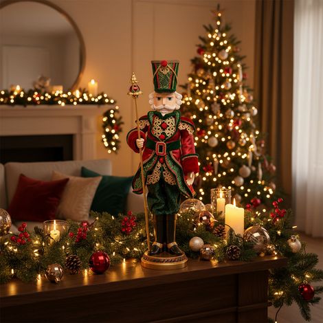 EDG Enzo De Gasperi Soldatino Natalizio H96 cm Verde Rosso – Decorazione di Natale (1/4)