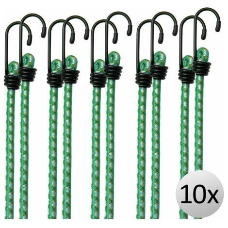ALLIANDIS10x Tendeurs élastiques en caoutchouc, tendeurs bagage extension 61 cm x 8 mm Ø (1/5)