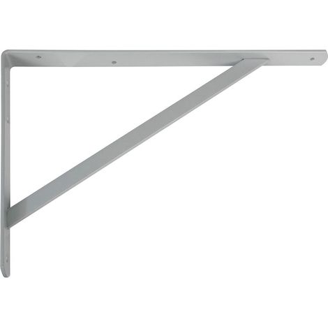 Escuadra de acero gris metal (s) 9806 25 x 20 cm