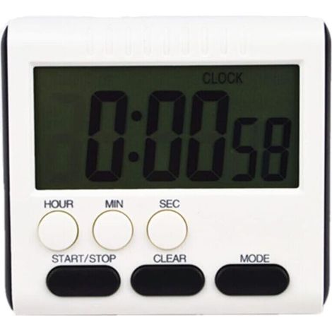 Digitaler Mini-Timer, 24-Stunden-Format, Countdown-Timer und Stoppuhr, zum Kochen, Sport, Lernen, Meetings (1/3)