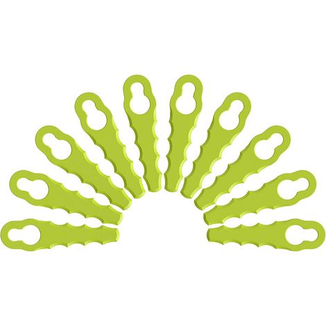 LYERCW - Lot 10 lames de rechange pour têtes double lames dentelées RAC158 (1/5)