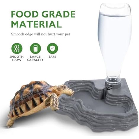 Distributeur d'eau automatique pour reptile, tortue, dragons, lézards, geckos pour terrarium (1/5)