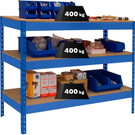 Simonrack Banco di Lavoro Professionale Blu Robusto e Durevole