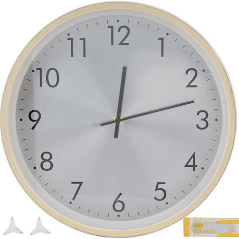 Leise Wanduhr im skandinavischen Vintage-Stil – Dekoration für Wohnzimmer, Schlafzimmer und Büro (1/5)