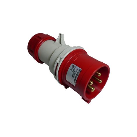 Fiche mobile droite IP44 380/415V 3P+T 16A (PCE) EC69072 ref: FIC3163PTD44
