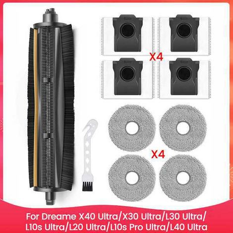 1 set of colors: see photo. Material: plastic. Compatible with the Dreame X40 Ultra robot vacuum cleaner.