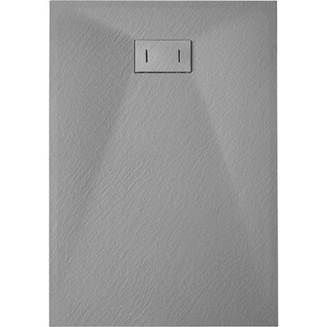 Piatto doccia grigio effetto pietra rettangolare mod. Strong 70x90 cm