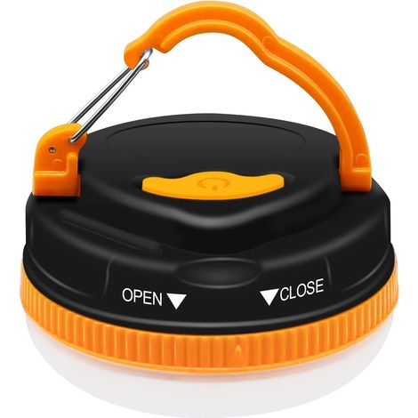 Mini Lampe Camping,   SOS Lumière de Camping Portables Imperméables Lampes de Tente, Lanterne de Camping D'urgence pour Randonnée en Plein Air Camping [Classe énergétique A+](battery not included) (1/5)