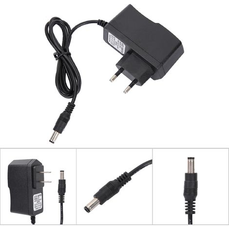 Adaptateur Alimentation 9V AC/DC pour Pédales de Guitare, 100‑240V (Fiche Europe) (1/4)