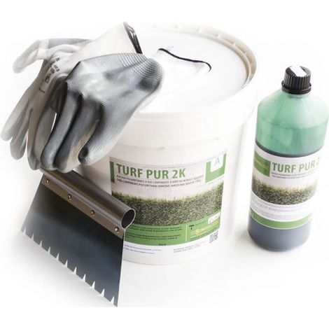 COLLA prato sintetico kit 10 kg erba artificiale manto tappeto giardino bicomponente
