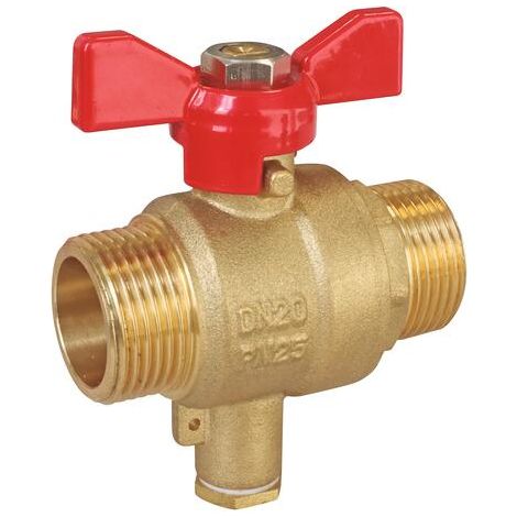 Vanne porte sonde double mâle 20/27 (1/4)