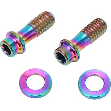 Satz mit 4 Titanlegierungsschrauben für Sram-Bremsscheiben – Rennrad-Upgrade – Farbiges Zubehör RT121 (1/5)
