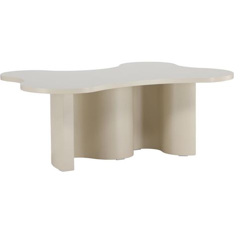 Table Basse Design "Flow" 120cm Beige (1/5)