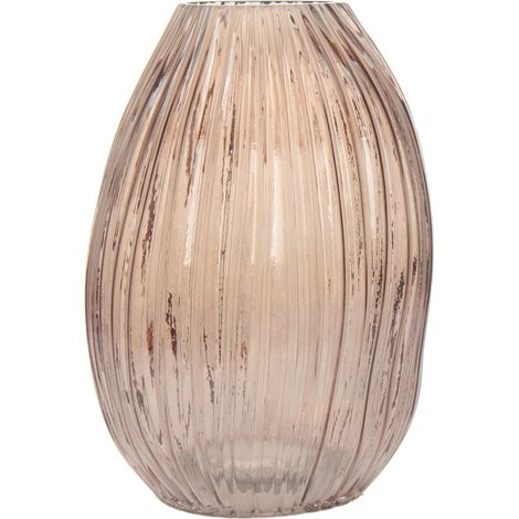 Vaso Sidney 100 in vetro soffiato rosa e marrone (1/3)