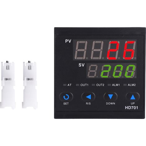 Régulateur de température HD701 Affichage numérique double PV/SV Contrôle intelligent précis 0-1300°C Encastrable (1/5)