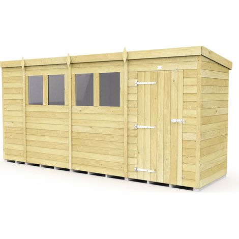 15 x 4 Pent Shed