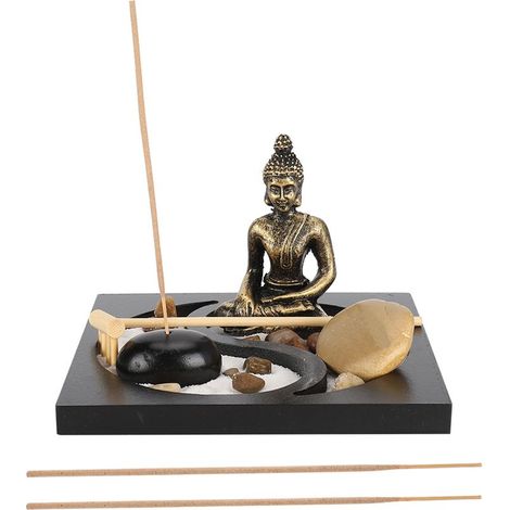 Zen-Buddha-Sandtablett-Dekoration, innovative Wohnzimmerdekoration, Kunstharz-Kunsthandwerk von 1907 (1/5)