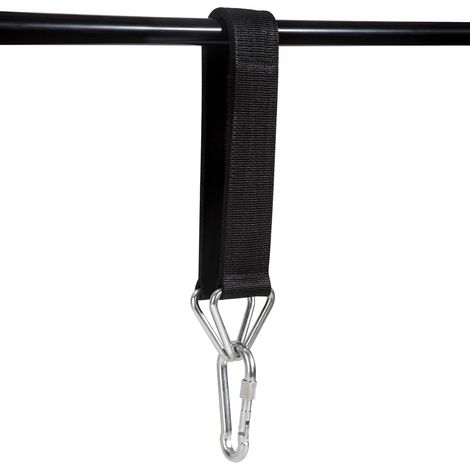 Sangle de Sac de Frappe de Boxe Sangle de Sac Robuste Noir Sangle de Suspension avec Mousqueton à Vis pour Sac de Boxe (1/5)