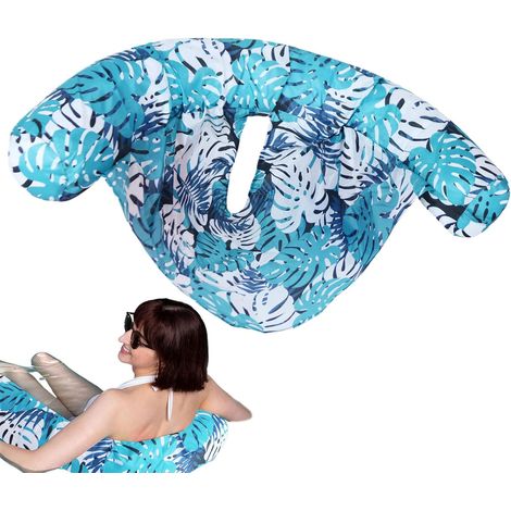 Floating Lounger, Pool Floats Adult, Inflatable Raft Hammock Lounge Chair, Comfortable Water Recliner, Excellent for Outdoor Games, Lake, River, and Summer Swimming Fun (1/5)