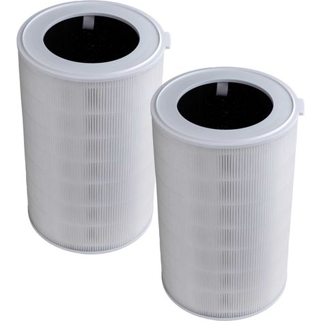 vhbw 2x Luftilter Ersatz für Xiaomi BHR6358GL  für Luftreiniger - Kombifilter HEPA (H11) + Aktivkohle (1/4)