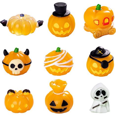 Pumpkin - Micro Paysage Décor De Bureau - Ornement Halloween En Résine - Lot De 1 (1/5)