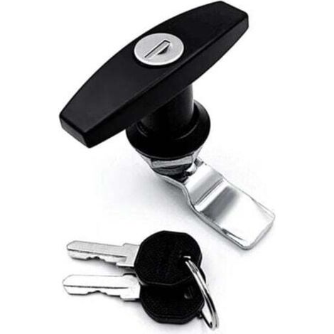 1 piece black T-handle trailer lock for truck