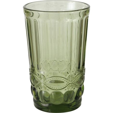 Verre décoratif en verre vert, AURORA, 300 ml (1/5)