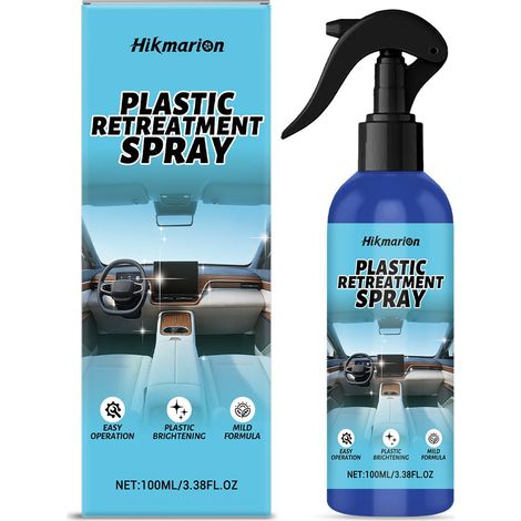 Autoinnenraum-Pflegemittel für Kunststoffe, Reinigung und Auffrischung des Innenraums, tägliches Wisch- und Aufhellungsmittel – 100 ml -- BIEMMEDUE (1/5)