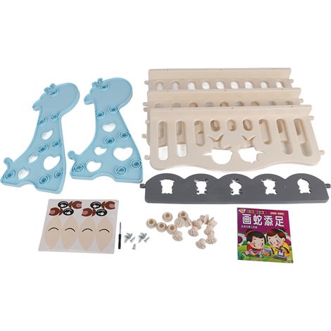 Étagère à livres pour enfants en forme de cartoon, organisateur de rangement en plastique à 3 niveaux bleu pour maison ou école