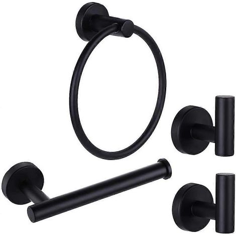 Porte-serviettes lot de 4 pour salle de bain pour WC (1/5)